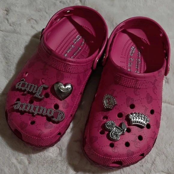 Crocs x Juicy Couture Limited Edition Classic Clogs, Women 8 / Men 6 - Picture 1 of 8